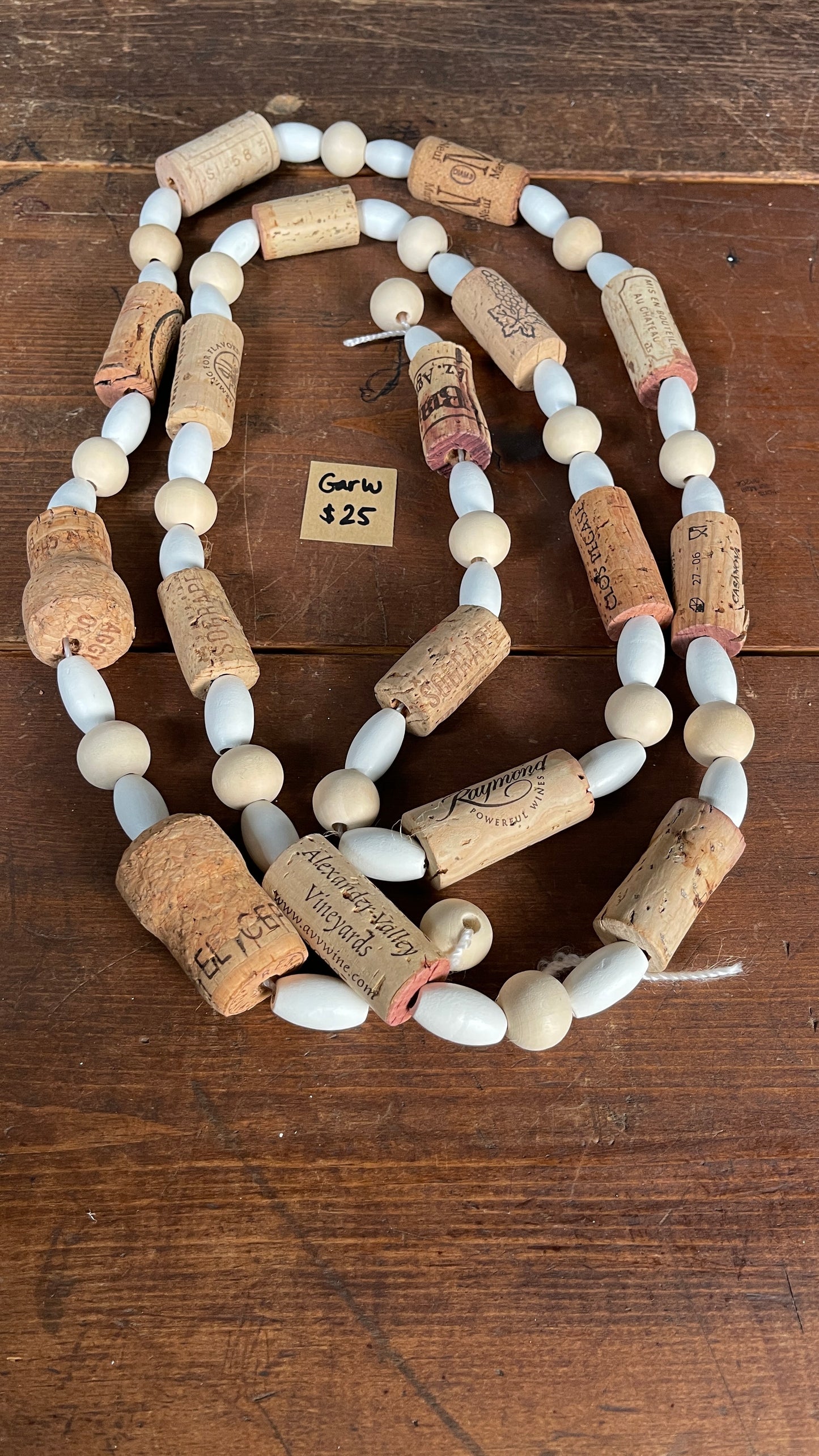 Christmas Cork Garland