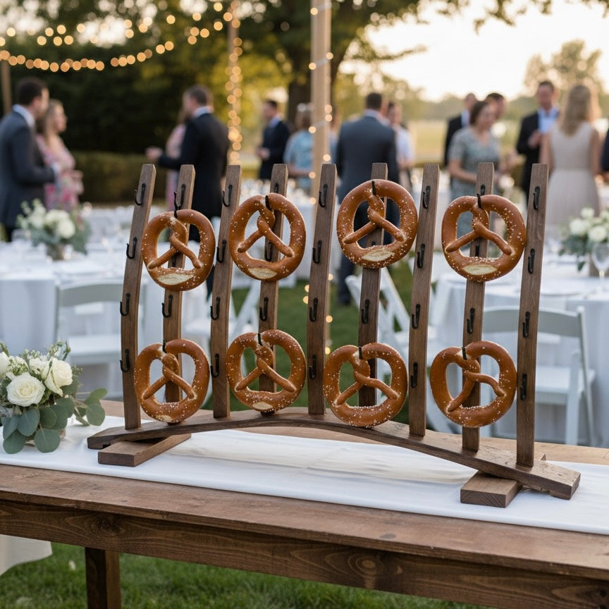 Barrel Stave Donut/Pretzel Stand