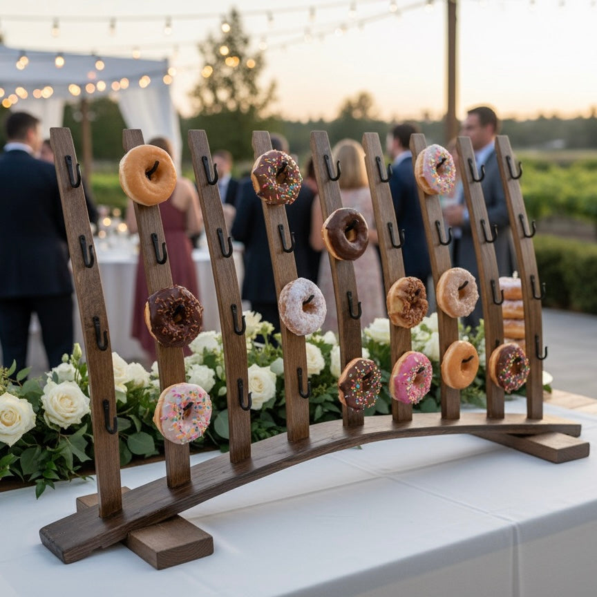 Barrel Stave Donut/Pretzel Stand