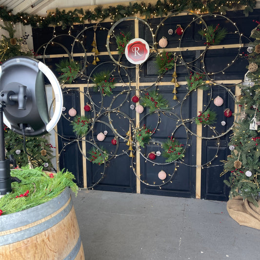 Antique Wine Barrel Ring Backdrop