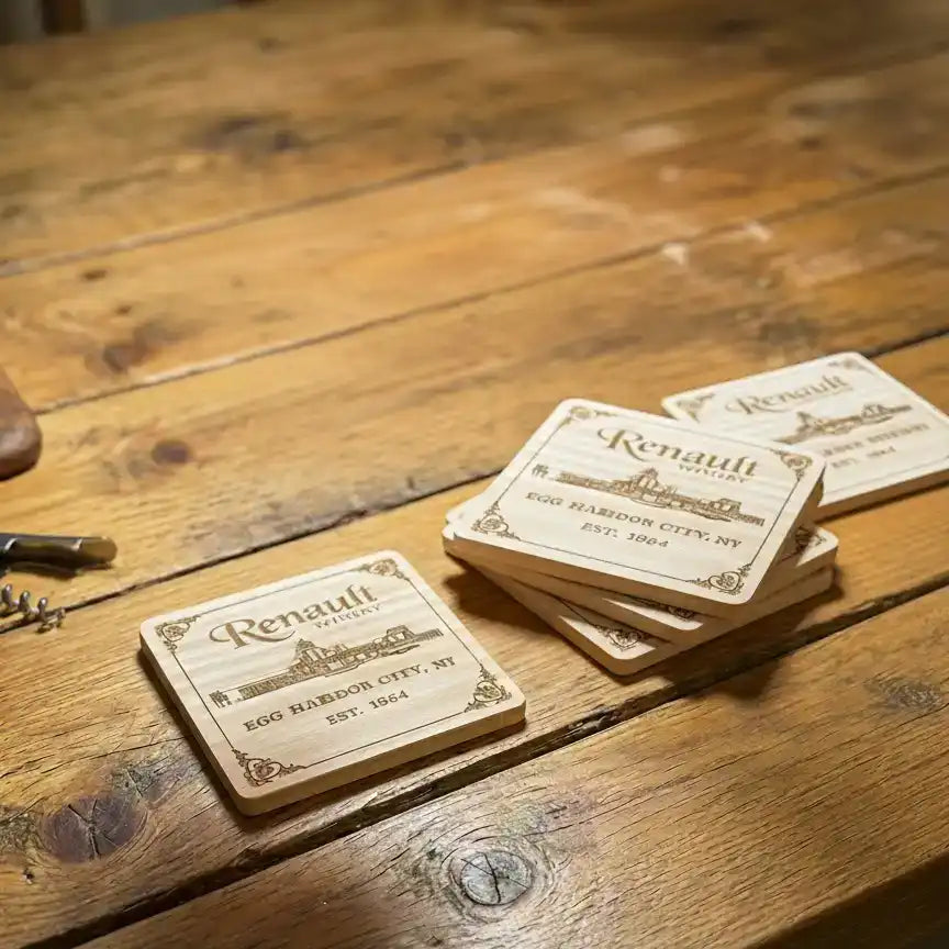 Renault Winery Square Coasters