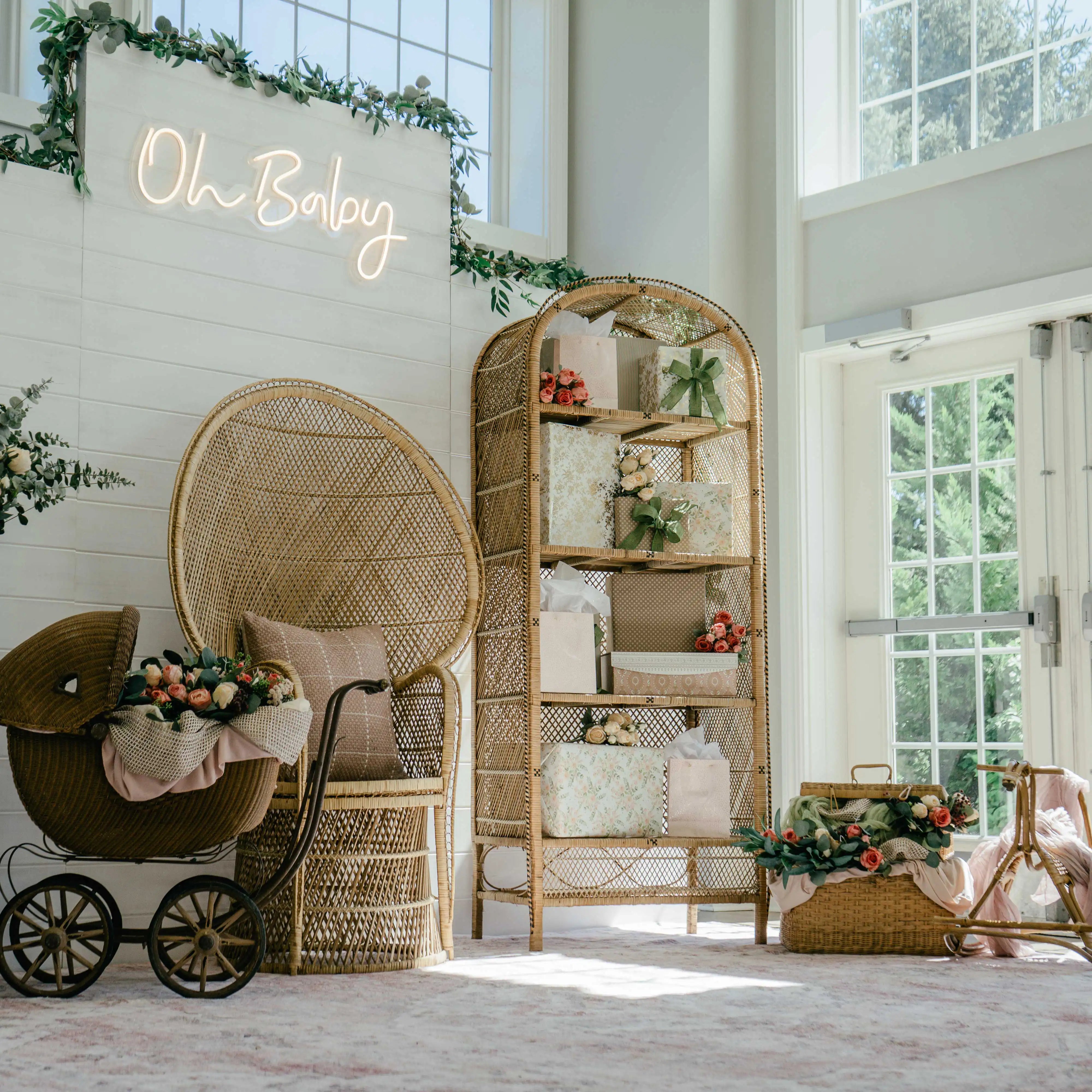 Baby Shower Rattan Set