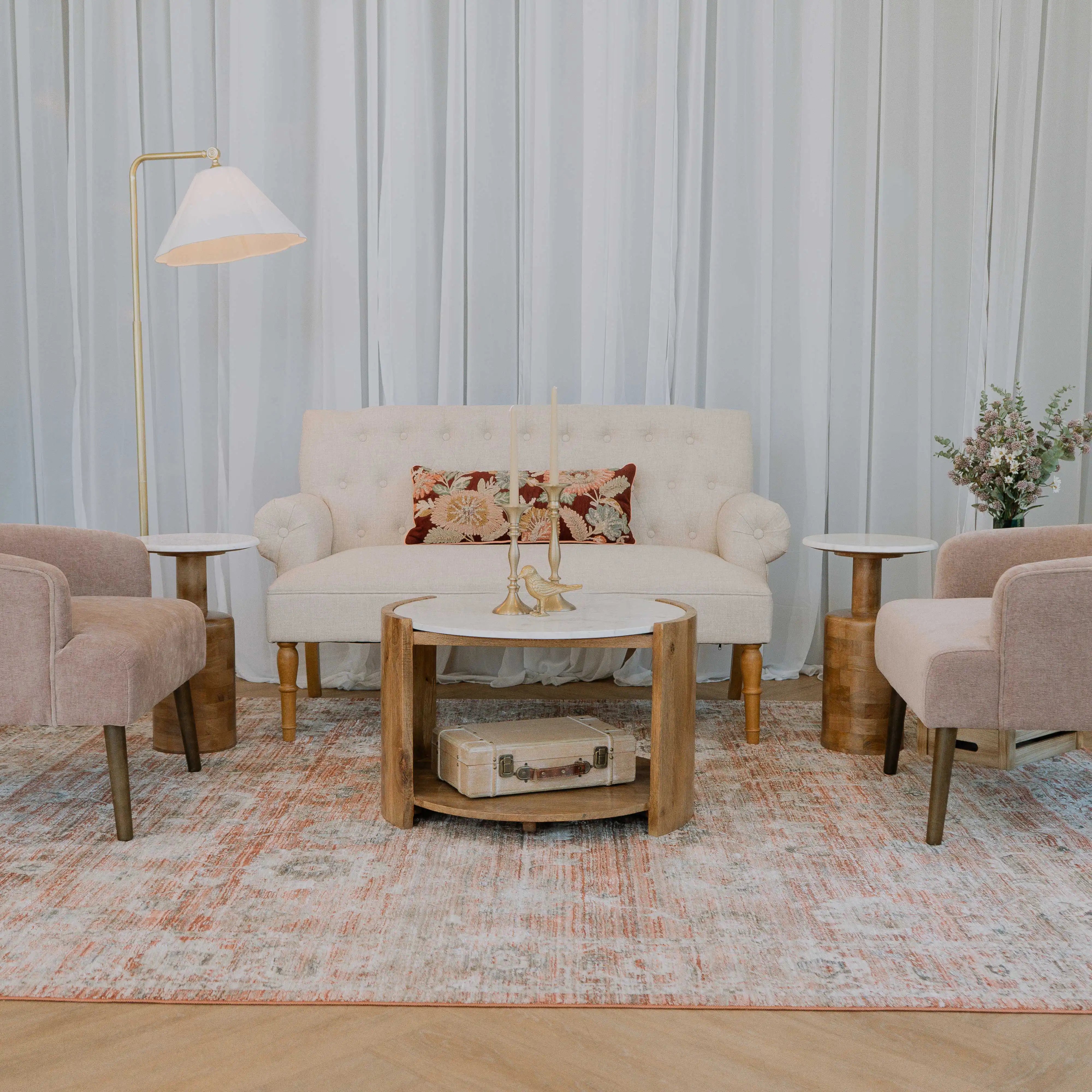 Blush & Bronze Lounge Set