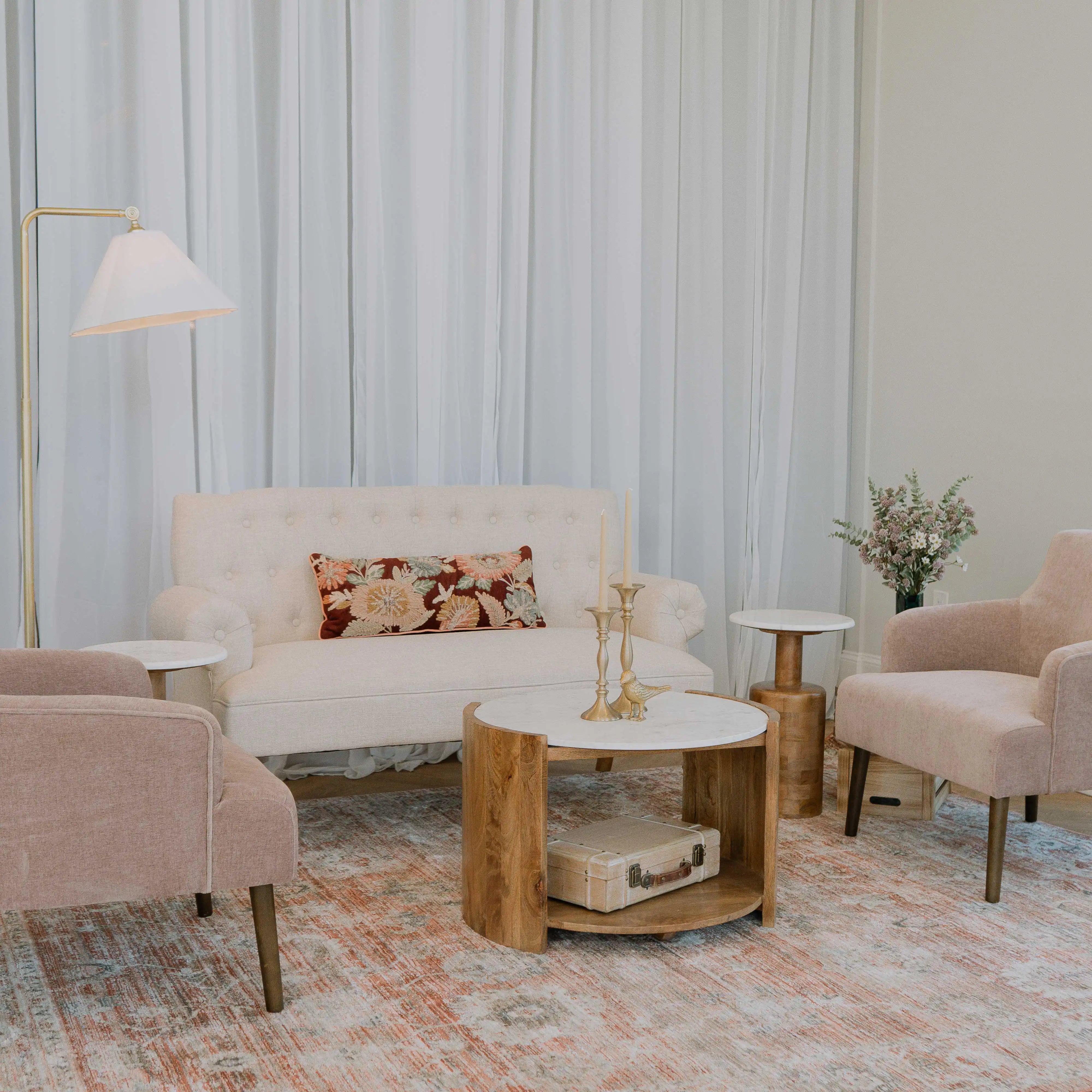 Blush & Bronze Lounge Set