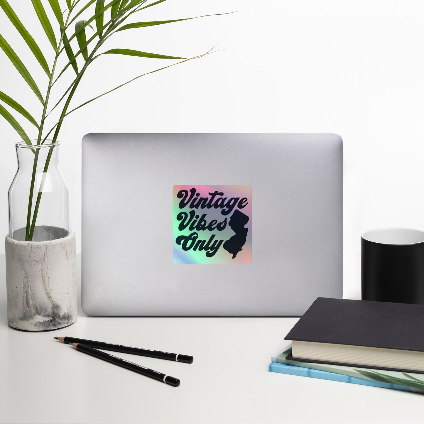 Vintage Vibes Only Holographic sticker