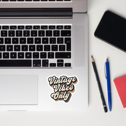 Vintage Vibes Only Die-Cut Sticker