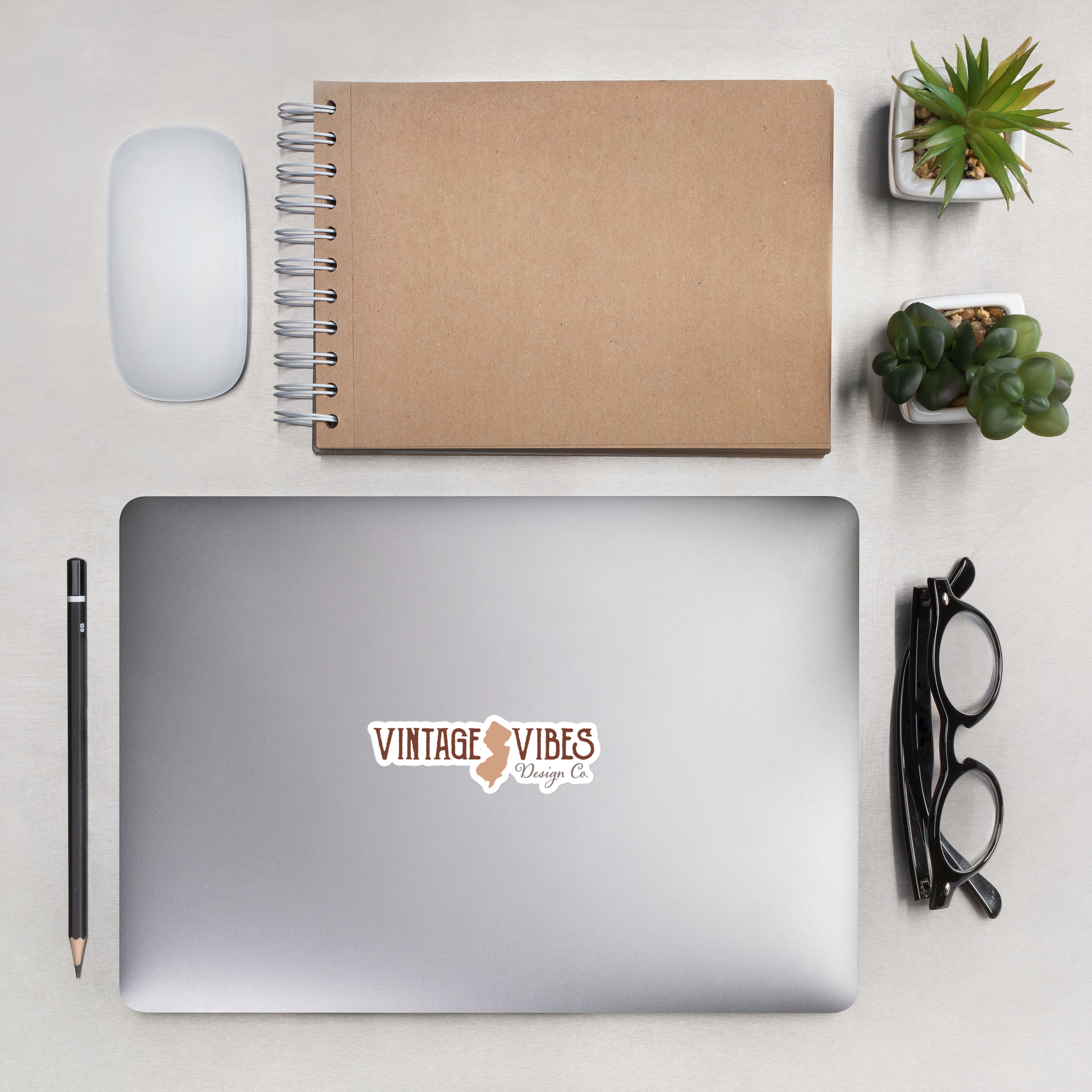 Vintage Vibes Original Logo Die-Cut Sticker