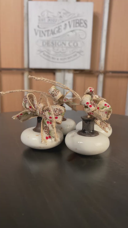Antique Porcelain Door Knob Ornaments