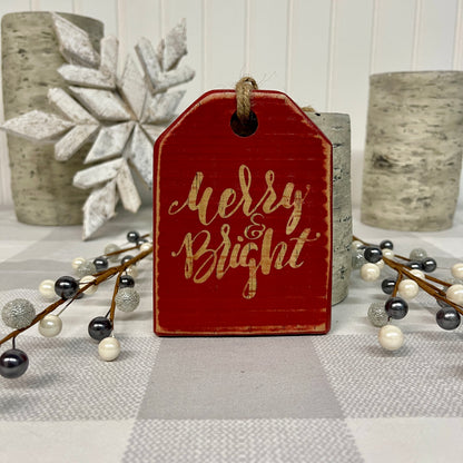 Pallet Wood Christmas Ornaments - Festive