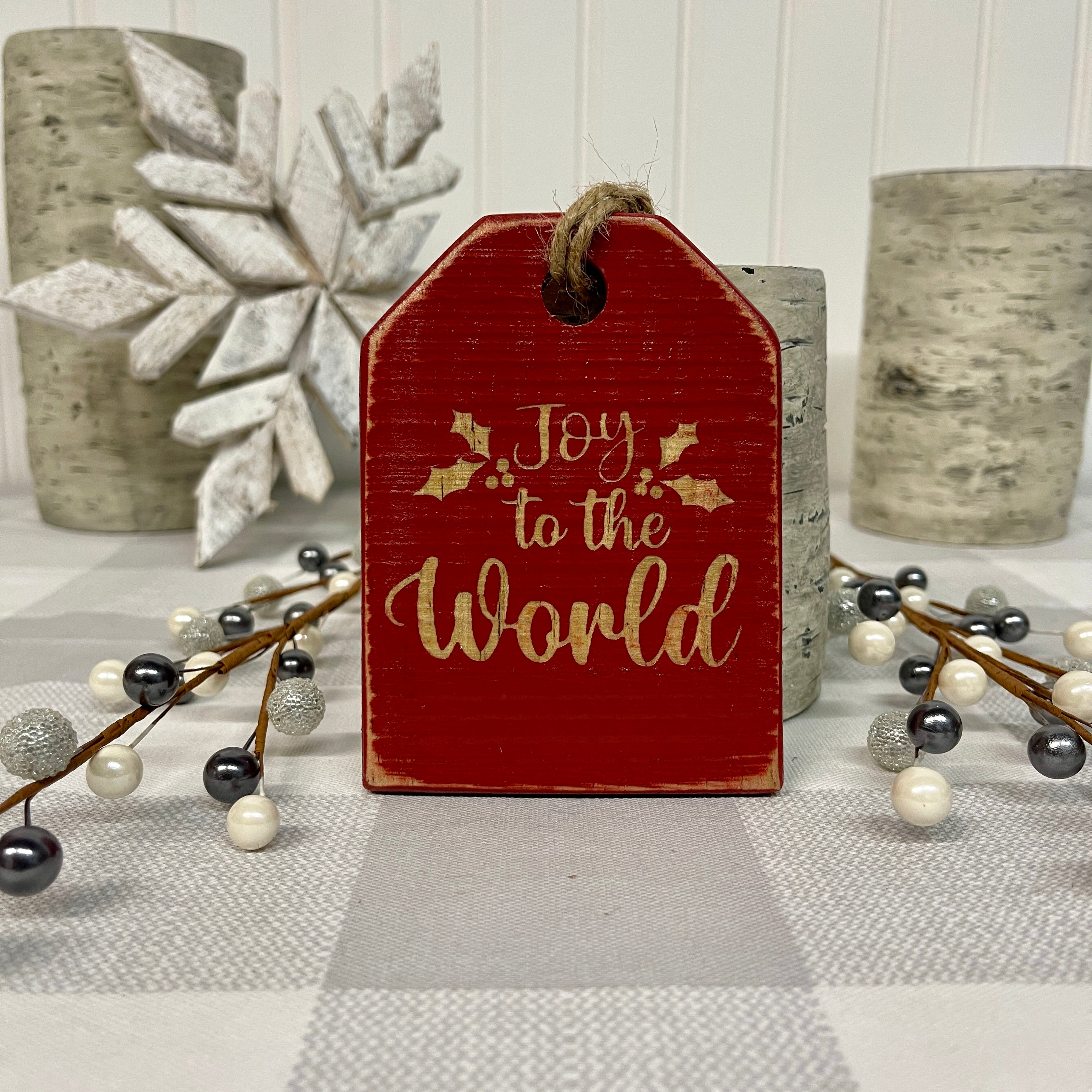 Pallet Wood Christmas Ornaments - Religious
