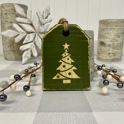 Pallet Wood Christmas Ornaments - O Christmas Tree