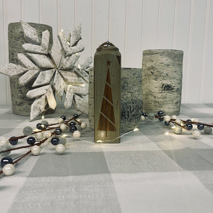 Square Spindle Christmas Ornaments