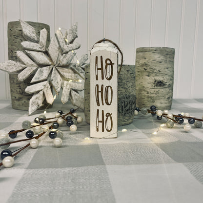 Square Spindle Christmas Ornaments