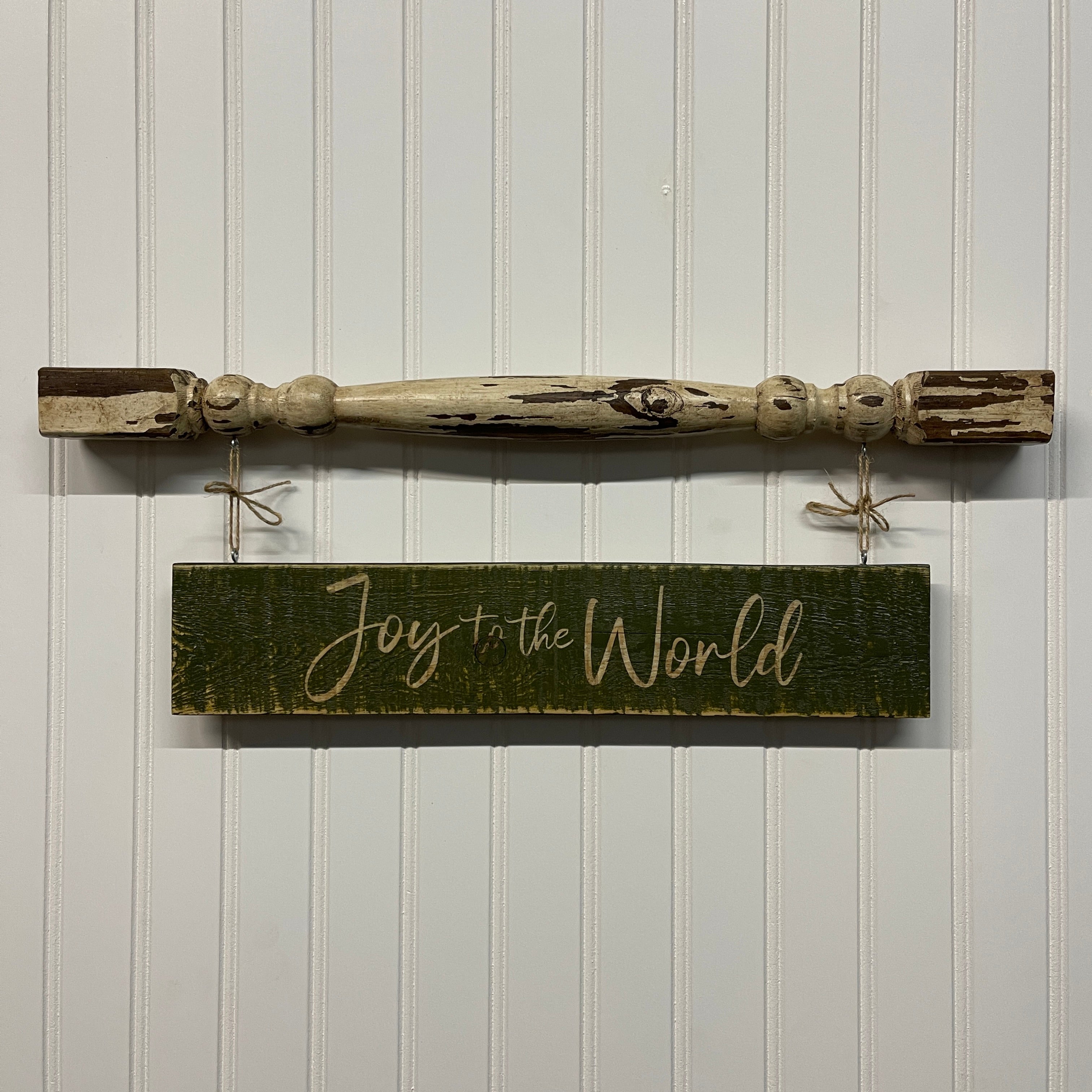Christmas Wooden Spindles Signs
