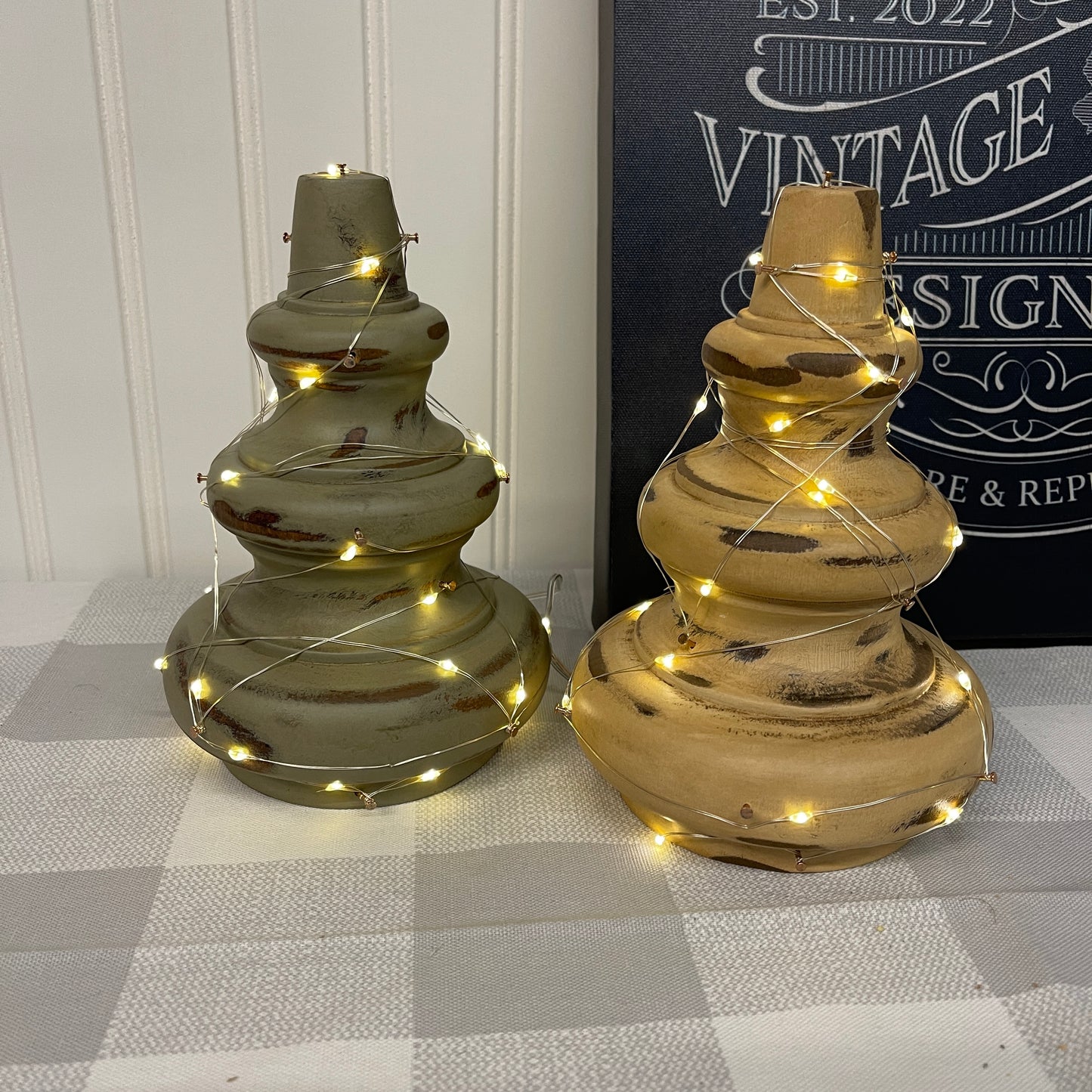 Wooden Christmas Tree Décor