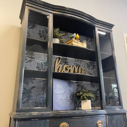 Antique China Hutch - Vibes Blue