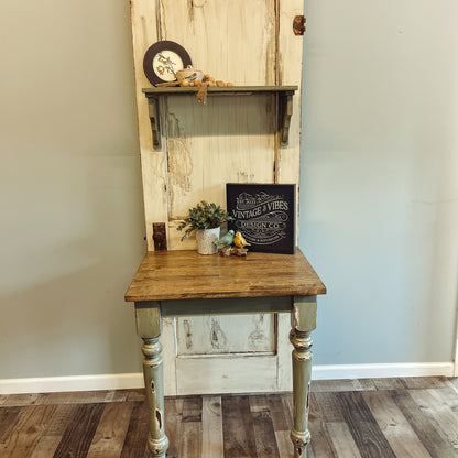Repurposed Antique Door Table