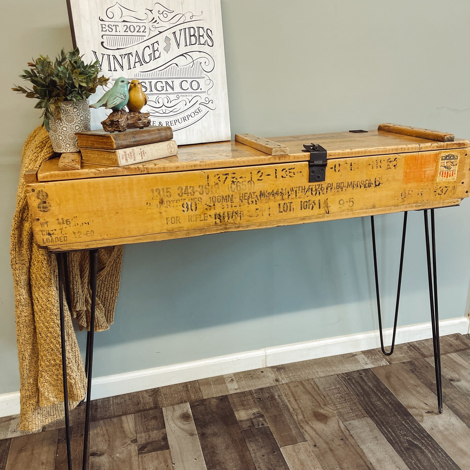 Ammo Crate Console Table